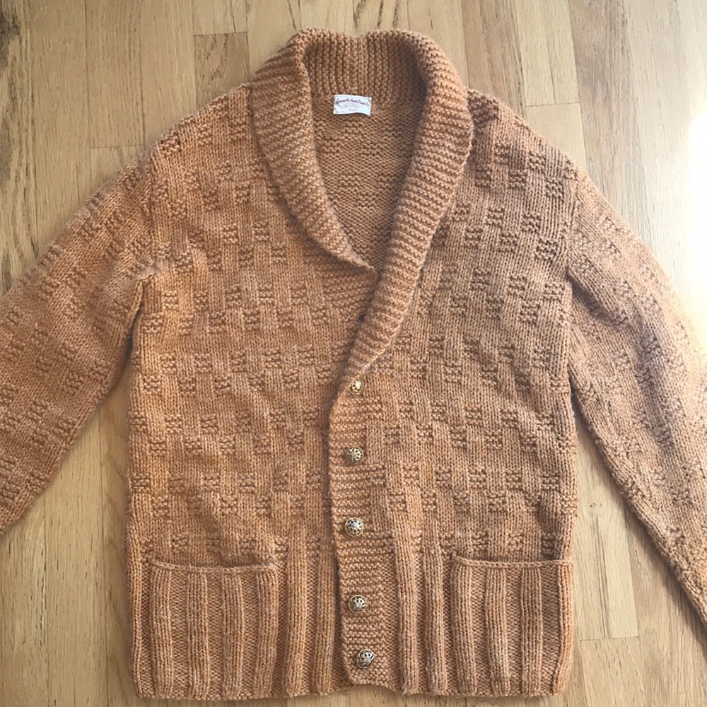 Vintage 60s handmade wool cardigan